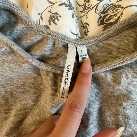 Calvin Klein Jeans Halter Neck Cropped Tank Top - Picture 4 of 5